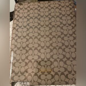 Coach Tan Signature Pattern IPad Case
